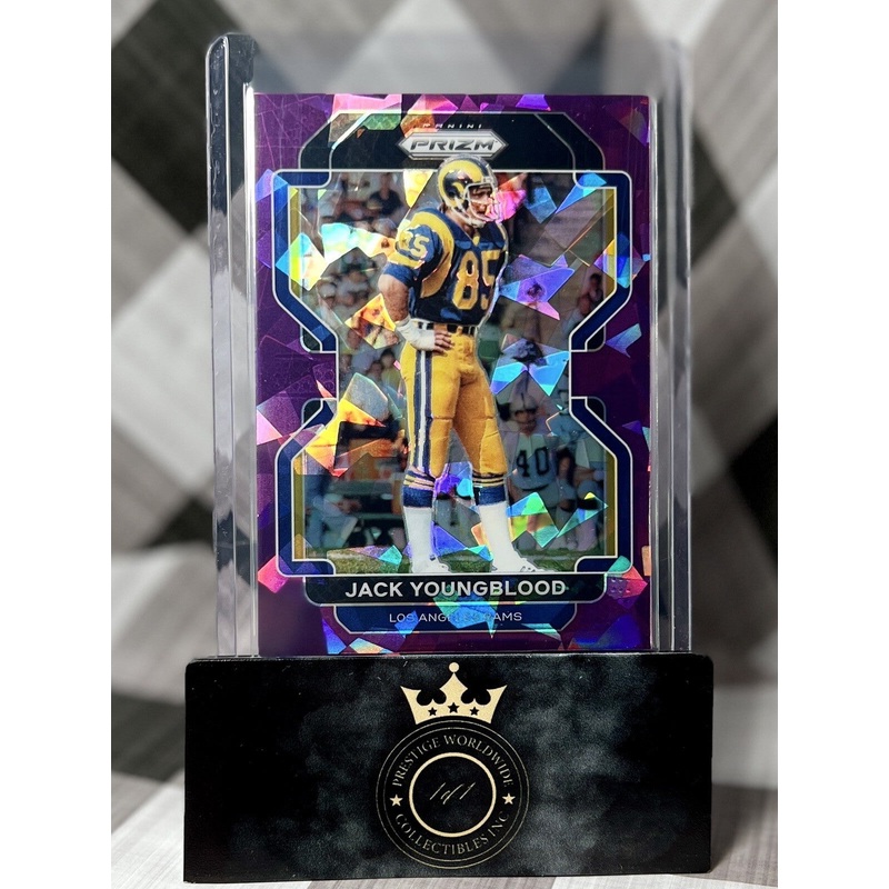 Jack Youngblood 2021 Panini Prizm Purple Cracked Ice /225 #73 Los Angeles Rams (ONLINE ORDER ONLY)