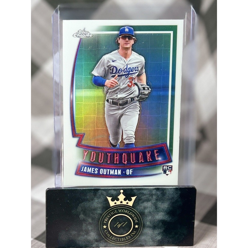 James Outman 2023 Topps Chrome Youthquake Rookie Refractor #YQ-76 Dodgers RC SP (ONLINE ORDER ONLY)