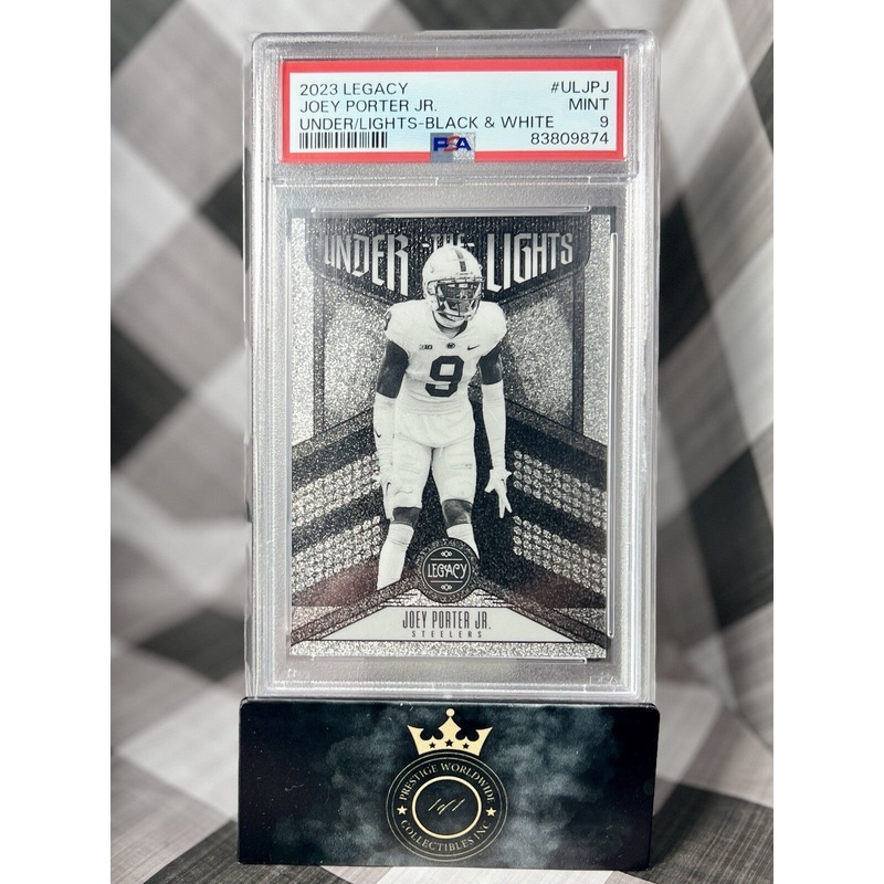 Joey Porter Jr. 2023 Legacy Under the Lights B&W Rookie PSA 9 #UL-JPJ Steelers (ONLINE ORDER ONLY)
