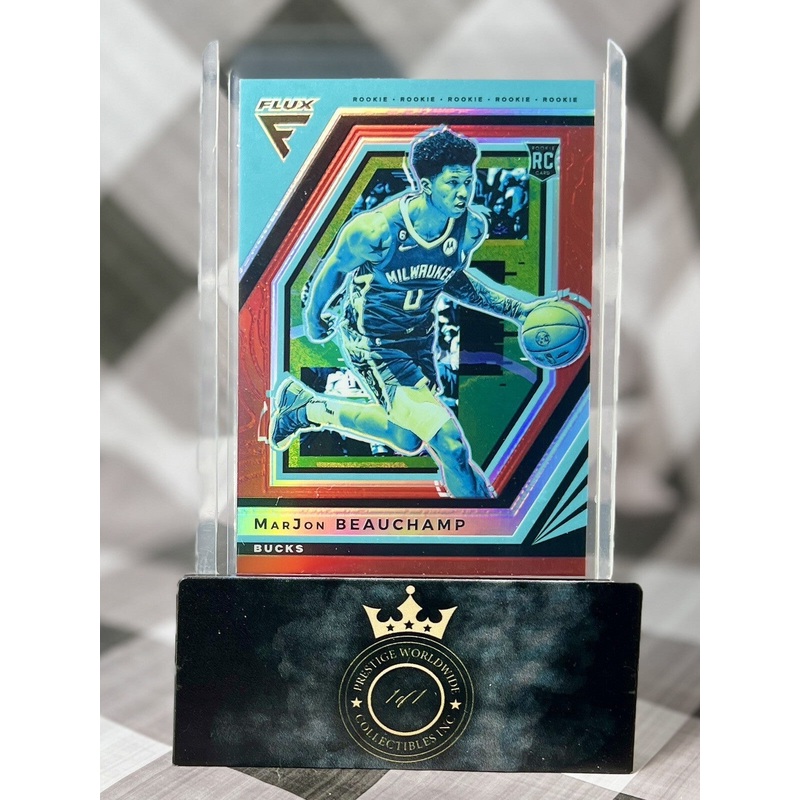 MarJon Beauchamp 2022-23 Panini Flux Red Prizm Rookie #232 MIL Bucks RC (ONLINE ORDER ONLY)