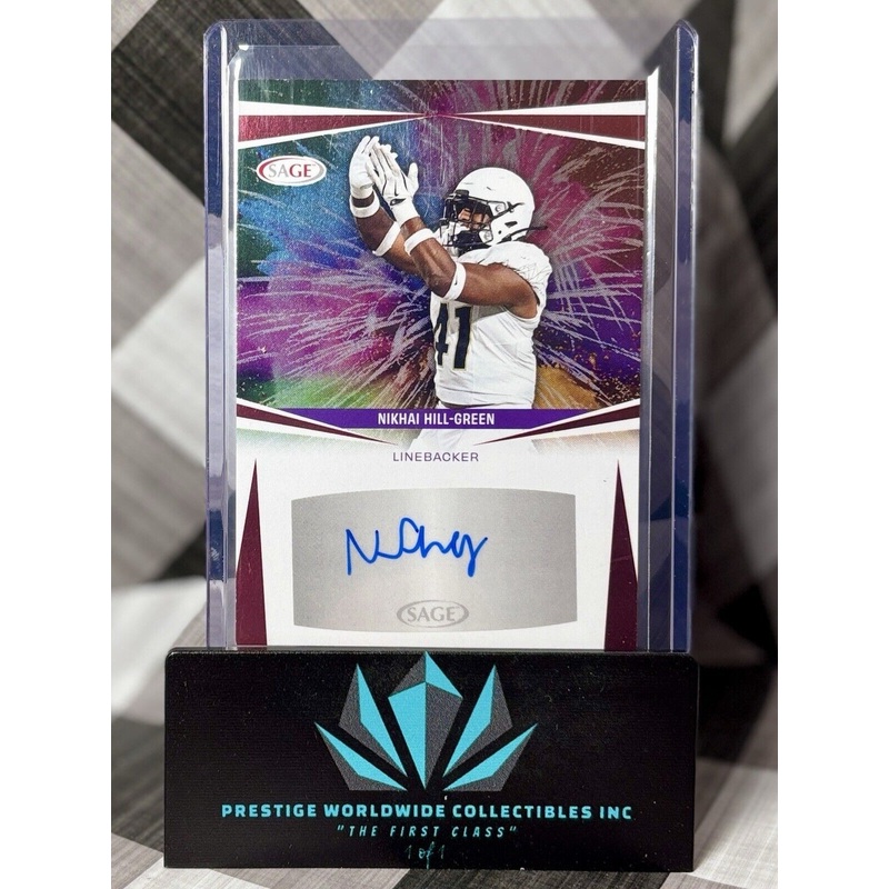 Nikhai Hill-Green 2025 Sage Rookie Auto Fireworks #A-NHG Colorado Buffaloes (ONLINE ORDER ONLY)