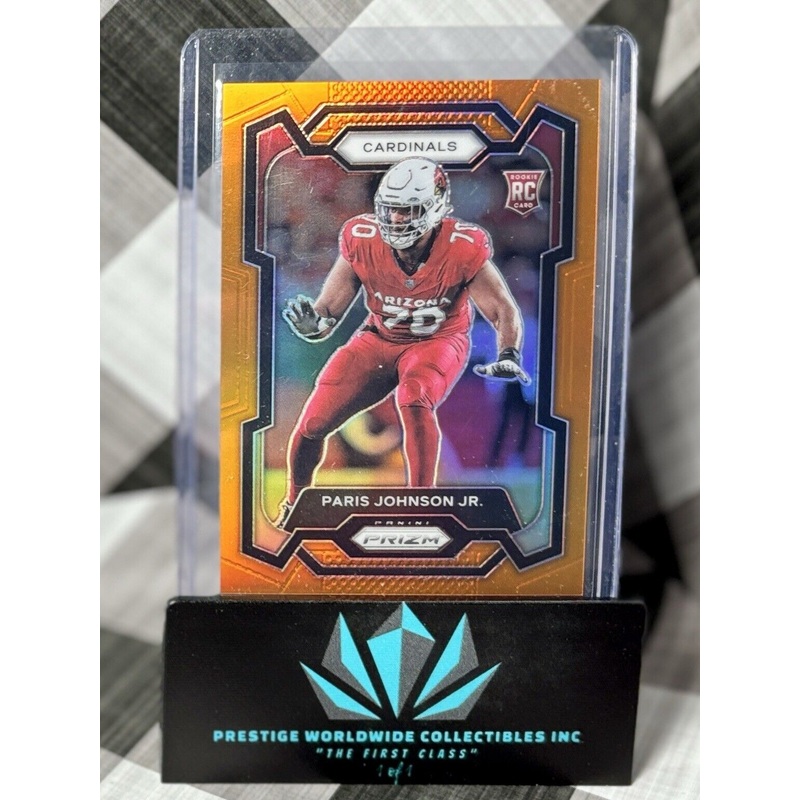 Paris Johnson Jr. 2023 Panini Prizm Orange Prizm Rookie /249 #304 Cardinals RC (ONLINE ORDER ONLY)