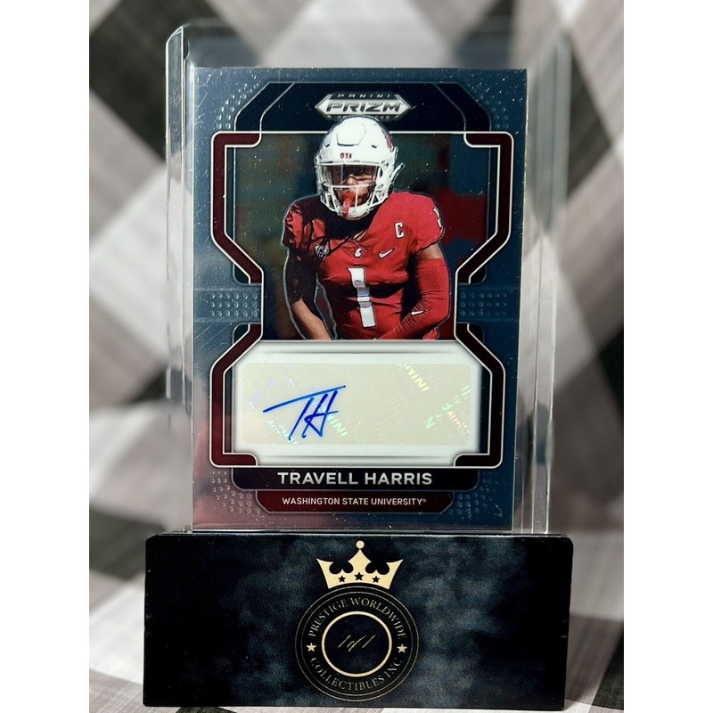 Travell Harris 2023 Prizm Draft Picks Rookie Auto #RA-THA WSU & Cleveland Browns (ONLINE ORDER ONLY)