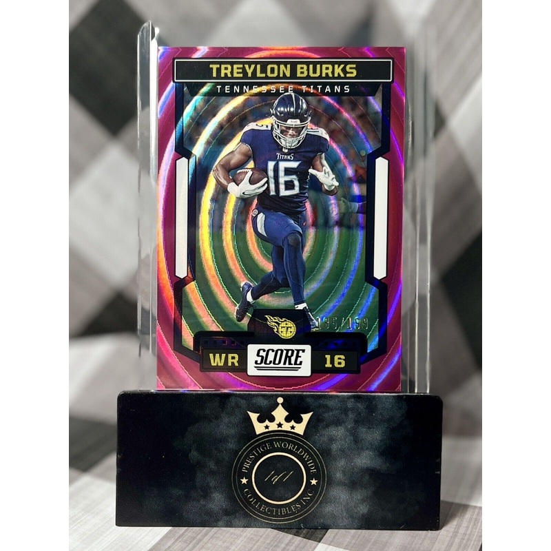 Treylon Burks 2023 Panini Score Pink Ellipse /199 #30 Tennessee Titans (ONLINE ORDER ONLY)