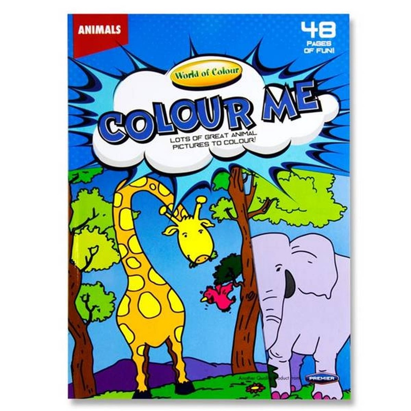 A4 48pg Colouring Book  Animals