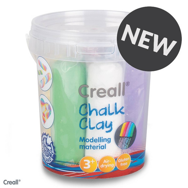 Creall-Chalk Clay 6 Assortded Colours 750g