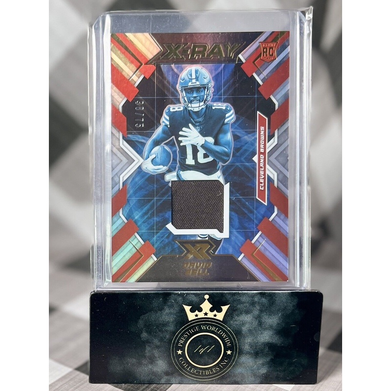 David Bell 2022 XR X-Ray Rookie Patch /75 #XR-25 Cleveland Browns RC SP (ONLINE ORDER ONLY)