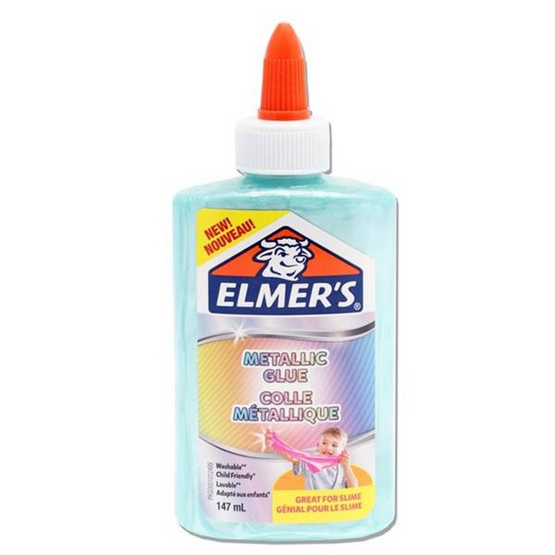 Elmers 147ml Metallic Slime Glue  Teal