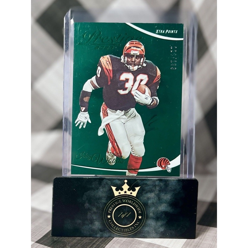 Ickey Woods 2023 Panini Prestige Xtra Points Green /199 #59 Bengals Legend SP (ONLINE ORDER ONLY)