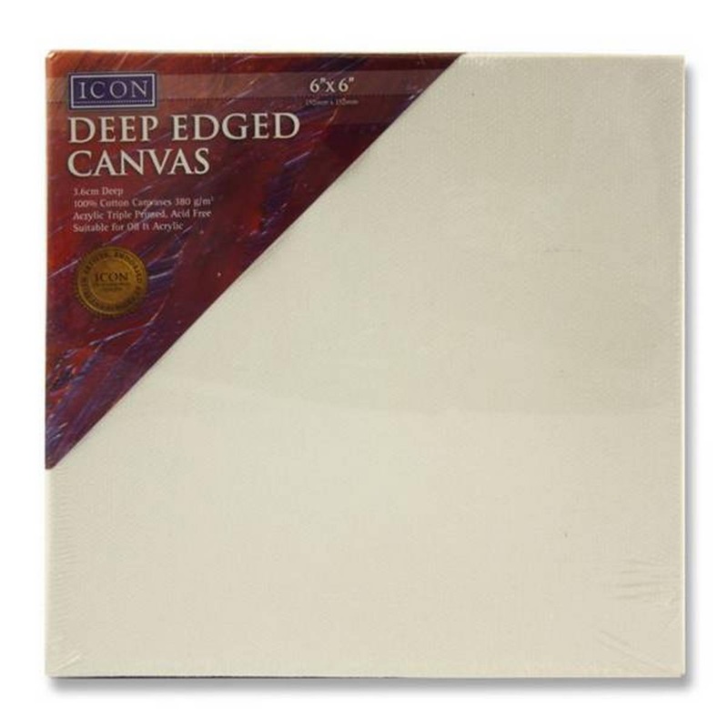 Icon Deep Edged Canvas 380gm2  6×6