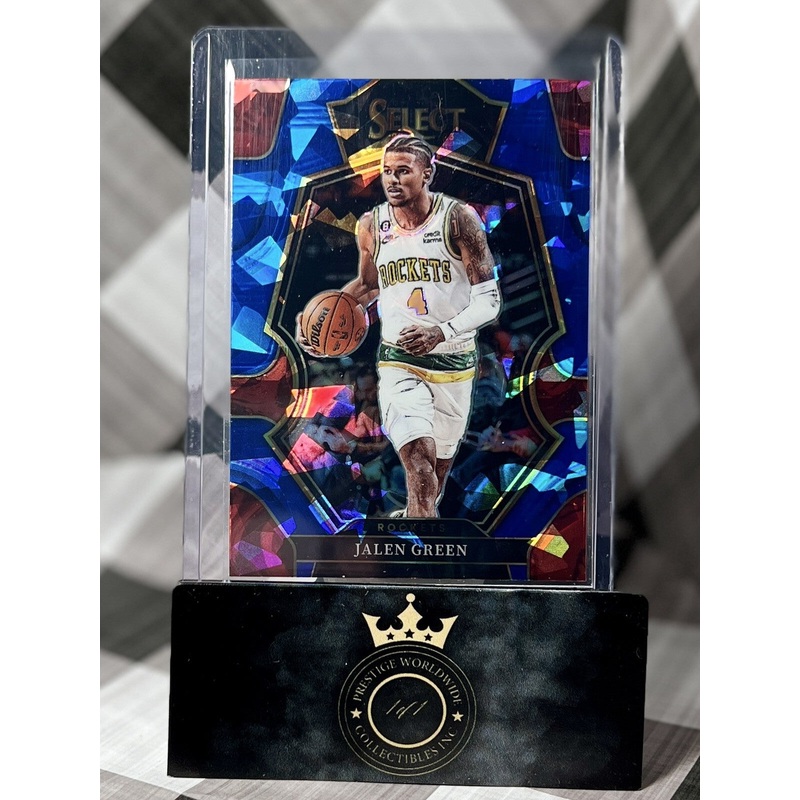 Jalen Green 2022-23 Select Premier Blue Cracked Ice Prizm #152 Houston Rockets (ONLINE ORDER ONLY)