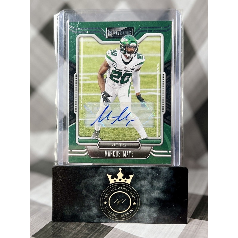 Marcus Maye 2021 Panini Playbook Rookie Auto #87 New York Jets, Saints & Gators (ONLINE ORDER ONLY)