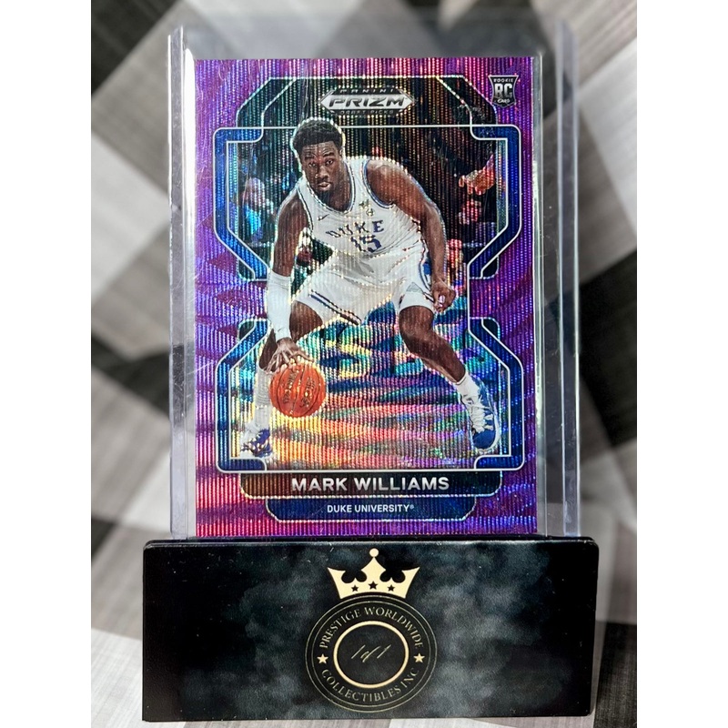 Mark Williams 2022 Prizm Draft Picks Purple Wave Rookie #62 (ONLINE ORDER ONLY)