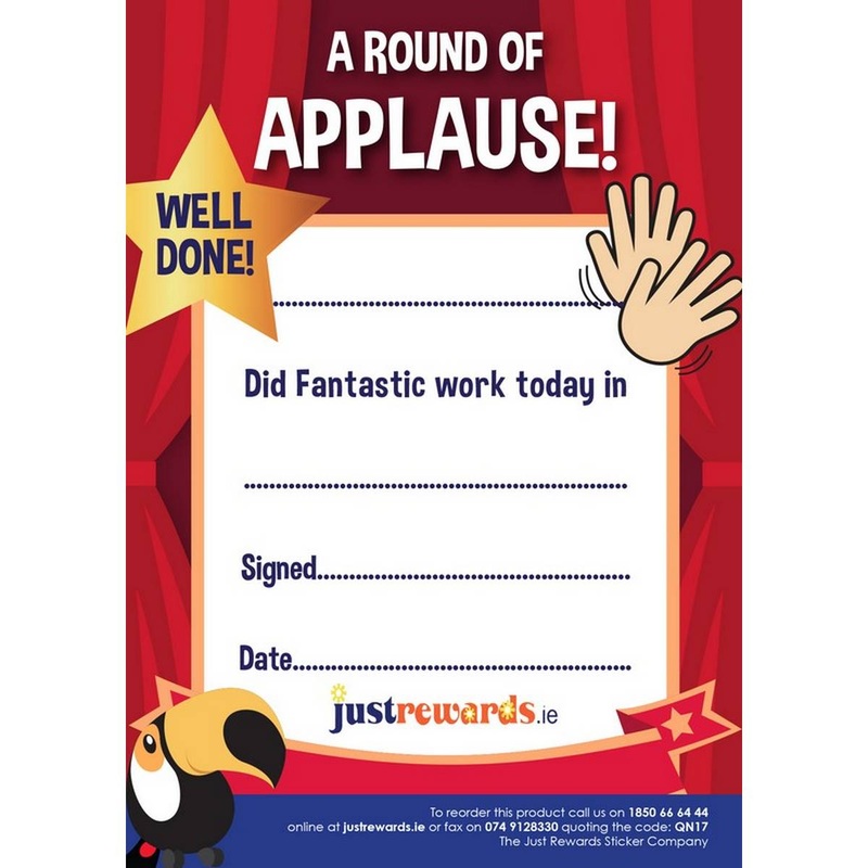 Praise Pad  A Round of Applause