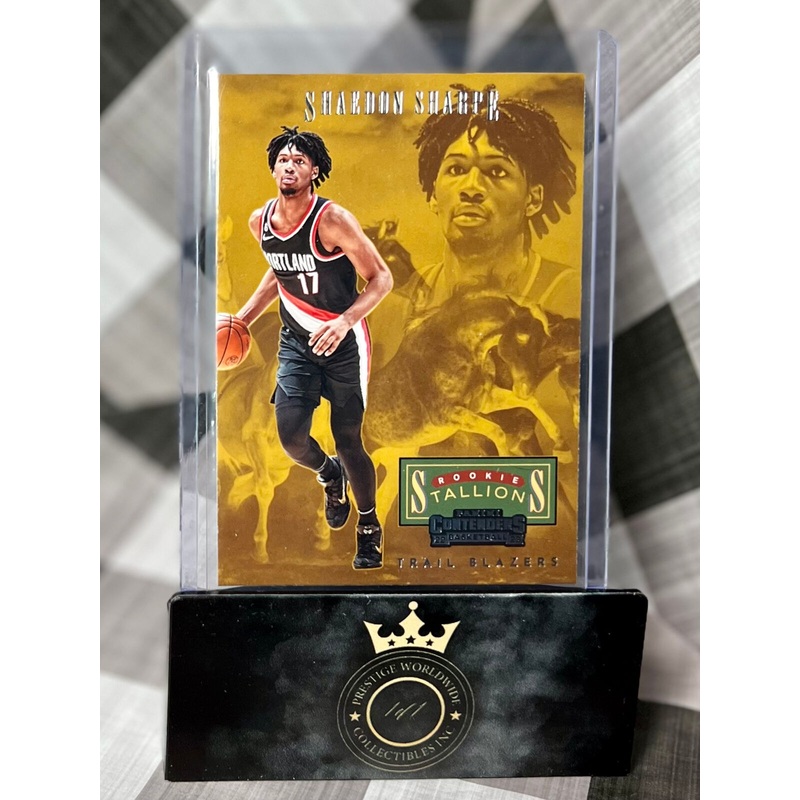 Shaedon Sharpe 2022-23 Contenders Rookie Stallions #23 (ONLINE ORDER ONLY)