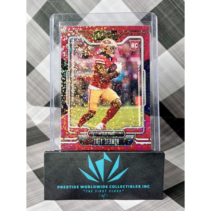 Trey Sermon 2021 Panini Playbook Sparkle Rookie #126 San Francisco 49ers RC (ONLINE ORDER ONLY)