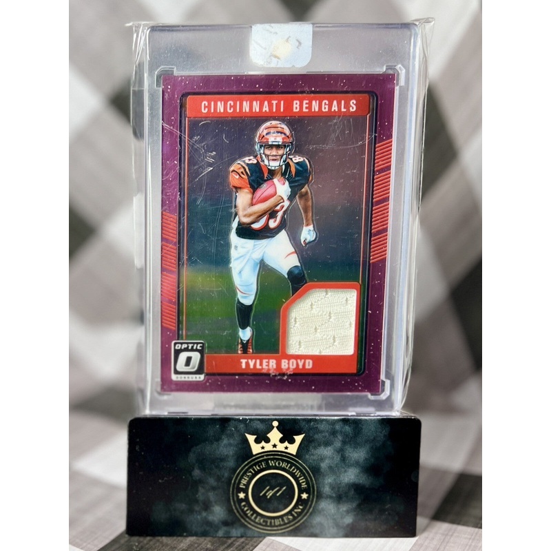 Tyler Boyd 2016 Panini Donruss Optic Rookie Pink Patch Relic #DRT-TB Bengals RC (ONLINE ORDER ONLY)