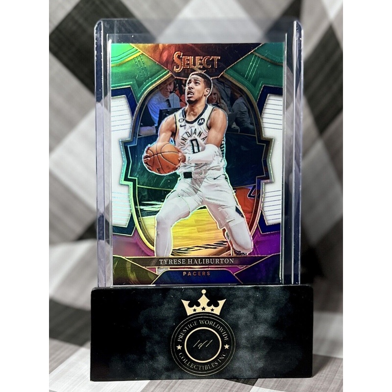 Tyrese Haliburton 2022-23 Select Concourse Green White Purple #20 – IND Pacers (ONLINE ORDER ONLY)