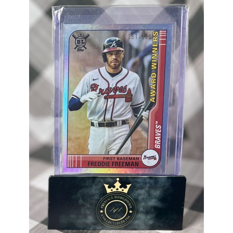 Freddie Freeman 2021 Topps Big League Rainbow Foil /199 #267 Atlanta Braves (ONLINE ORDER ONLY)