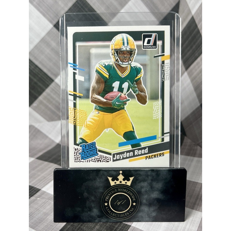 Jayden Reed 2023 Panini Donruss Rated Rookie #334 Green Bay Packers RC (ONLINE ORDER ONLY)