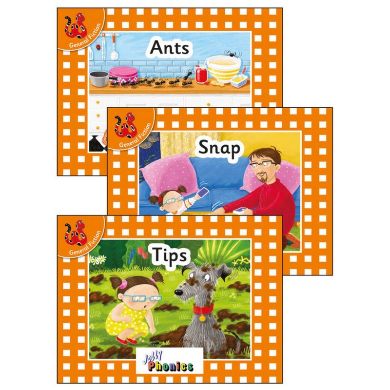Jolly Phonics Decodable Readers Level 0 (Orange Level)  Readers Set 1 (Pack of 3)