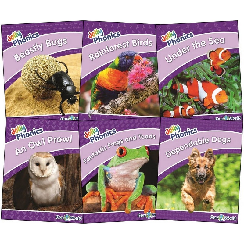 Jolly Phonics Decodable Readers Our World Non-fiction Readers  Level 5 (Purple Level)