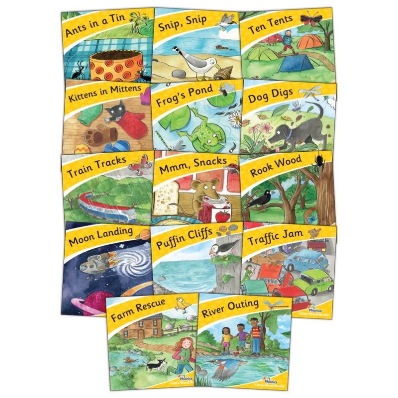 Jolly Phonics Little Word Books (Set of 14)