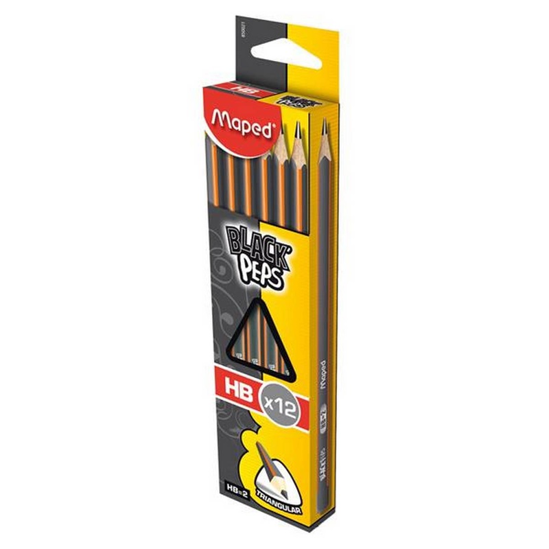 Maped Blackpeps Triangular Graphite HB Pencil