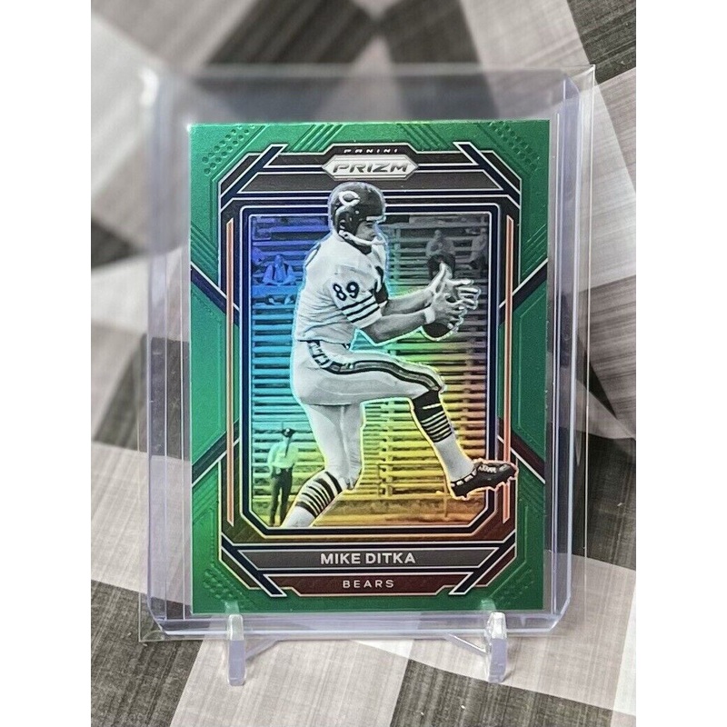 MIKE DITKA 2022 Prizm GREEN PRIZM Parallel #55 – CHICAGO BEARS SP  (ONLINE ORDER ONLY)