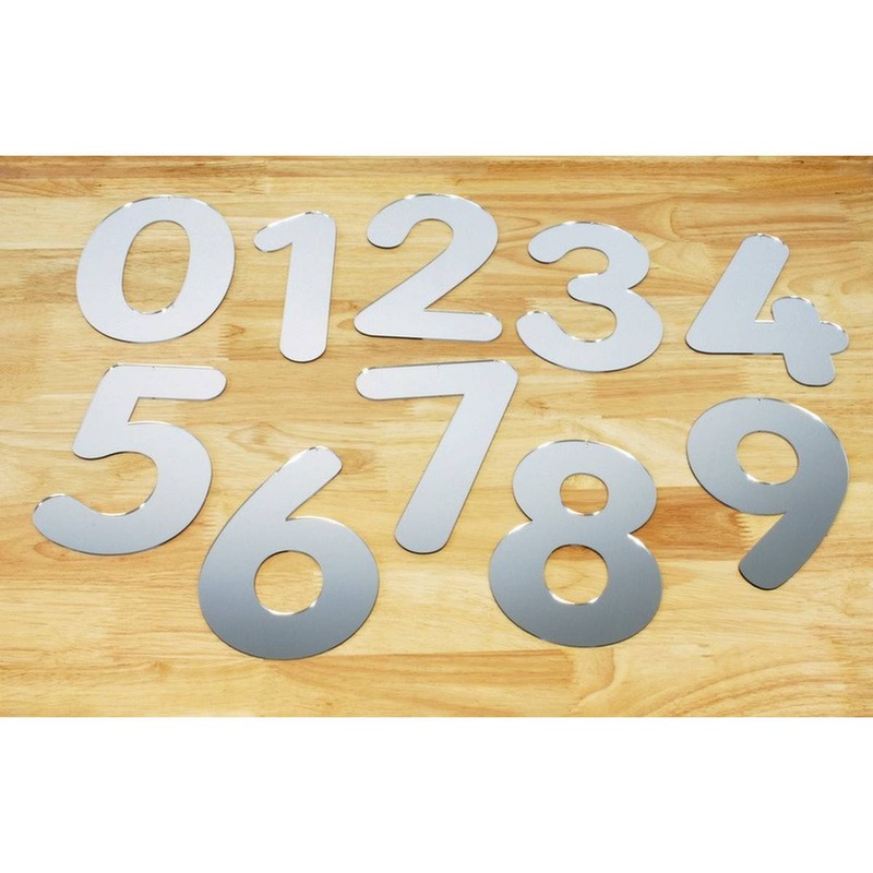Mirror Numbers 70mm  Set of 10