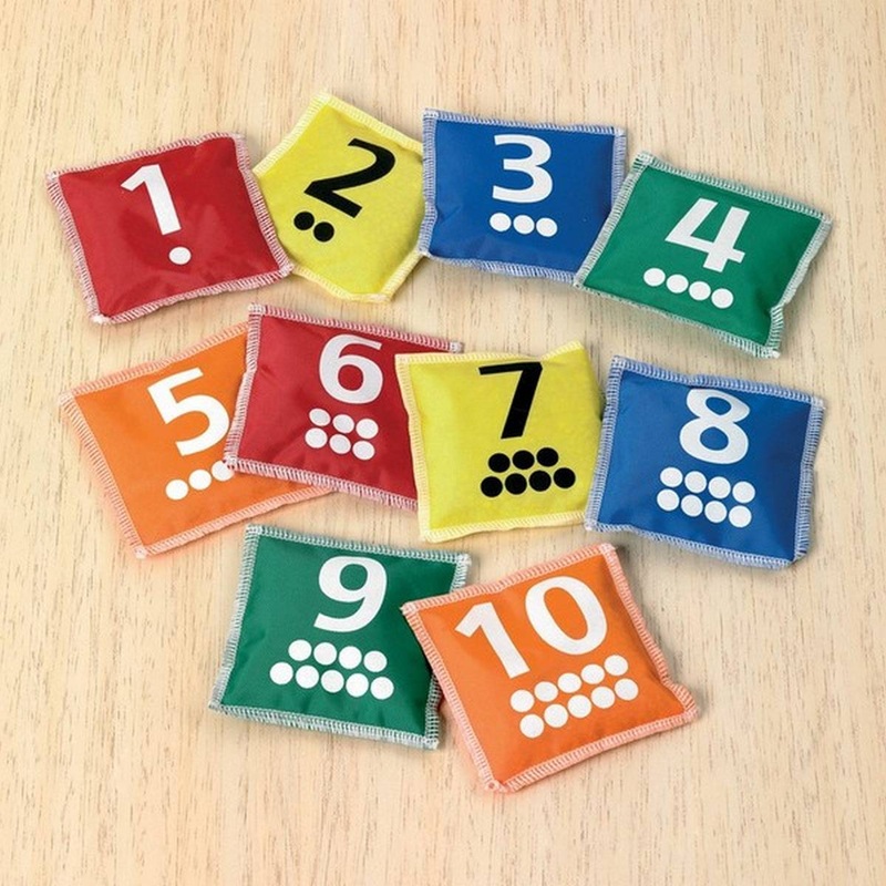 Number & Dot Bean Bags  Pack of 10
