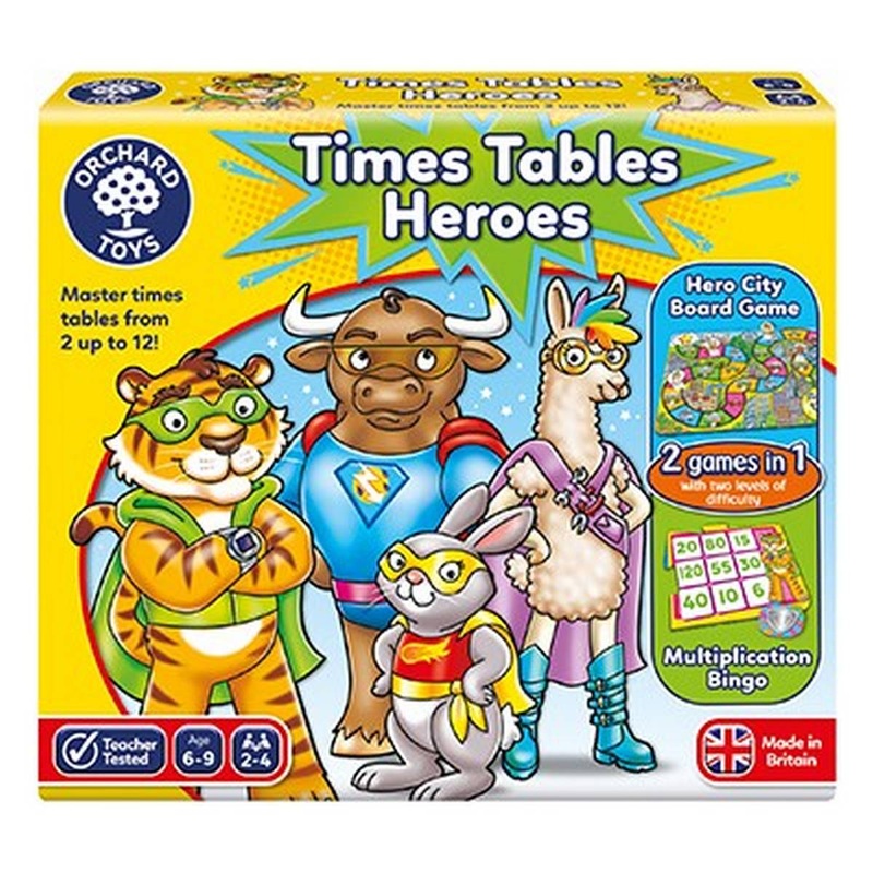 Orchard Toys Times Tables Heroes Game