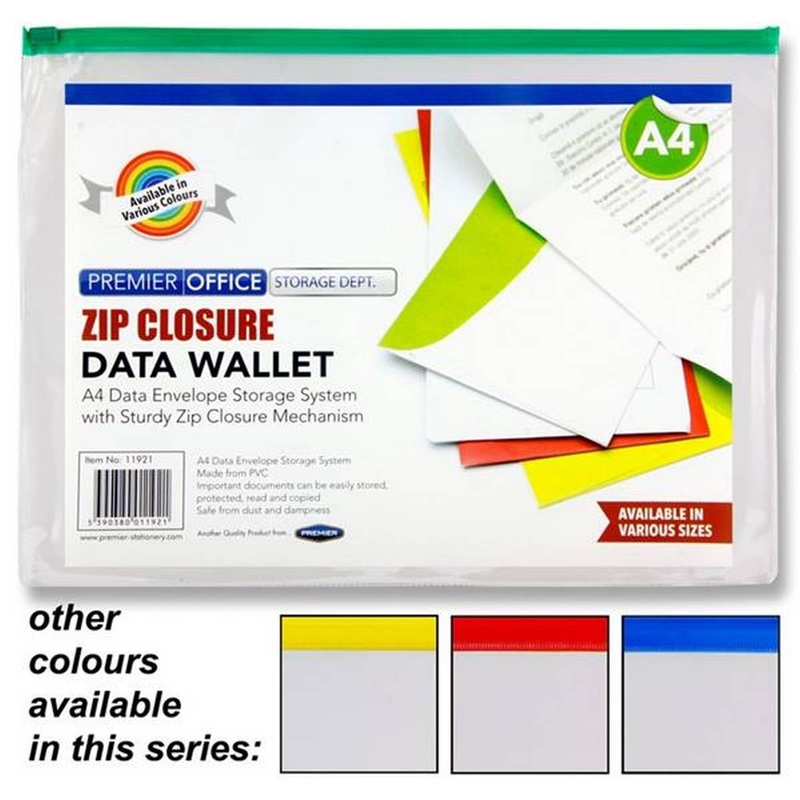 **Premier Office A4 Zip Document Wallet