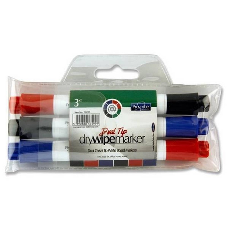 Pro:scribe Pkt.3 Twin Tip Whiteboard Marker