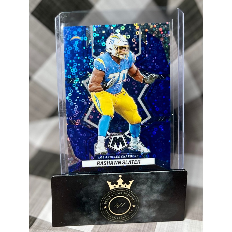 Rashawn Slater 2022 Mosaic Blue Disco /75 #105 (ONLINE ORDER ONLY)
