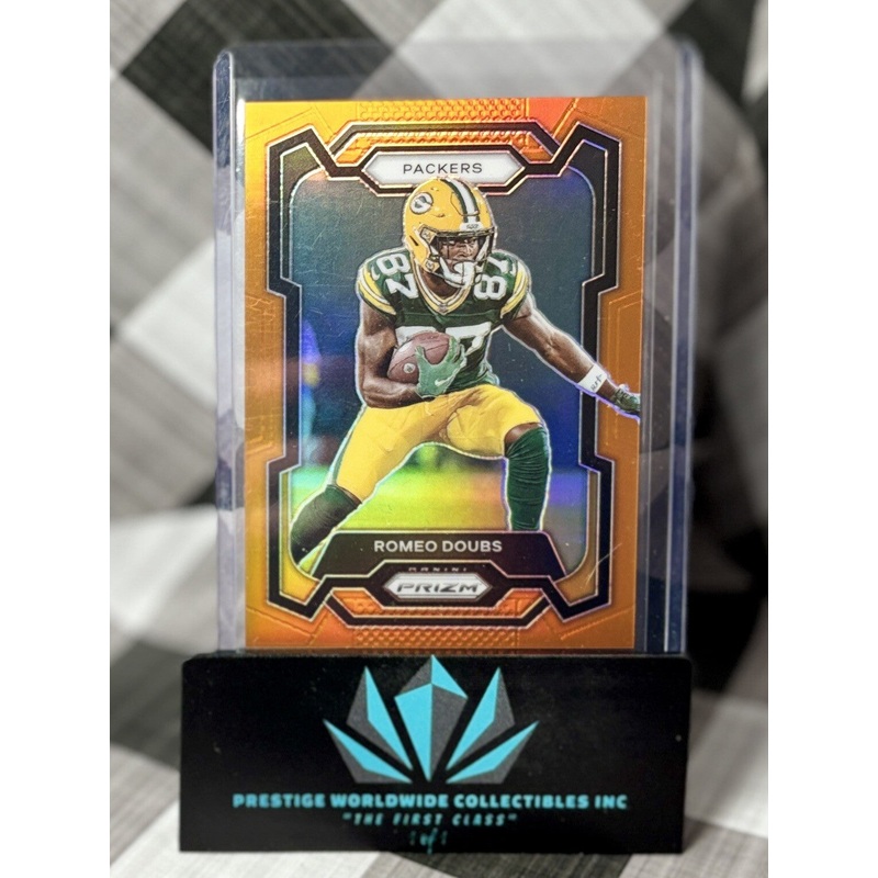 Romeo Doubs 2023 Panini Prizm Orange Prizm /249 #114 Green Bay Packers (ONLINE ORDER ONLY)
