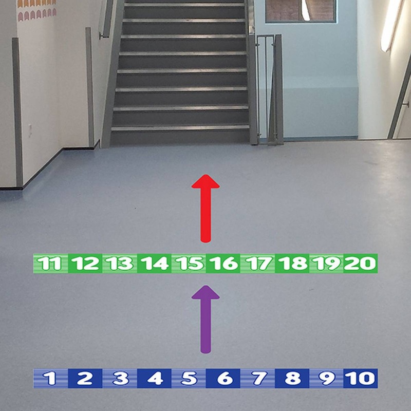 Sensory Floor Sticker Kit: Measurements