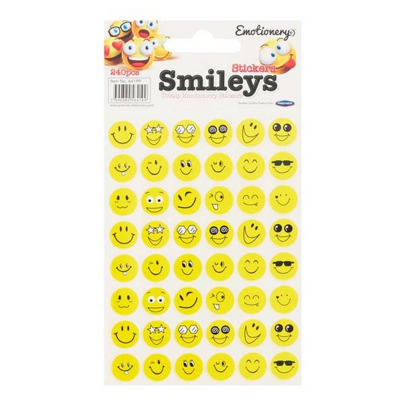 Smiley Faces Sticker Pack of 240