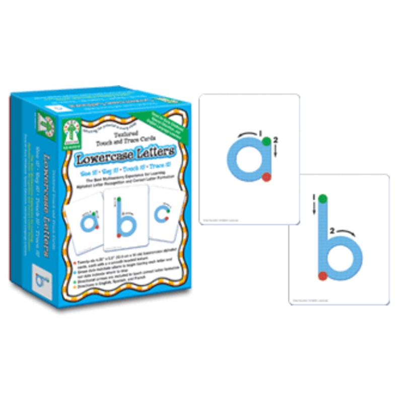 Textured Touch and Trace Letter Cards: Lowercase