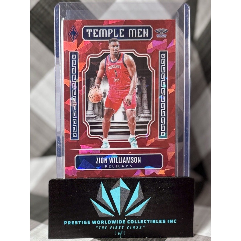 Zion Williamson 2023-24 Phoenix Temple Men Red Ice #6 New Orleans Pelicans (ONLINE ORDER ONLY)