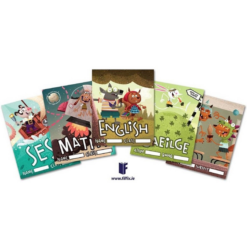 Filfix Illustrated Copy Covers  Pack of 5