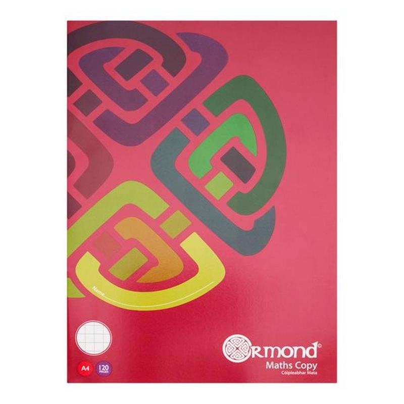 Ormond A4 120 Page Maths Copy Book