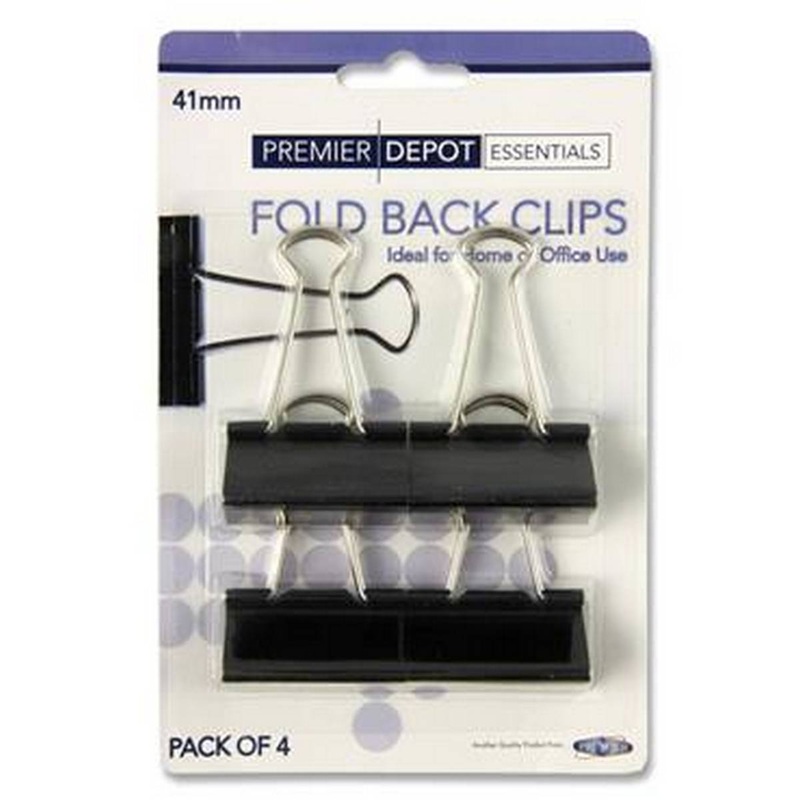 Premier 4 Binder Clips  41mm