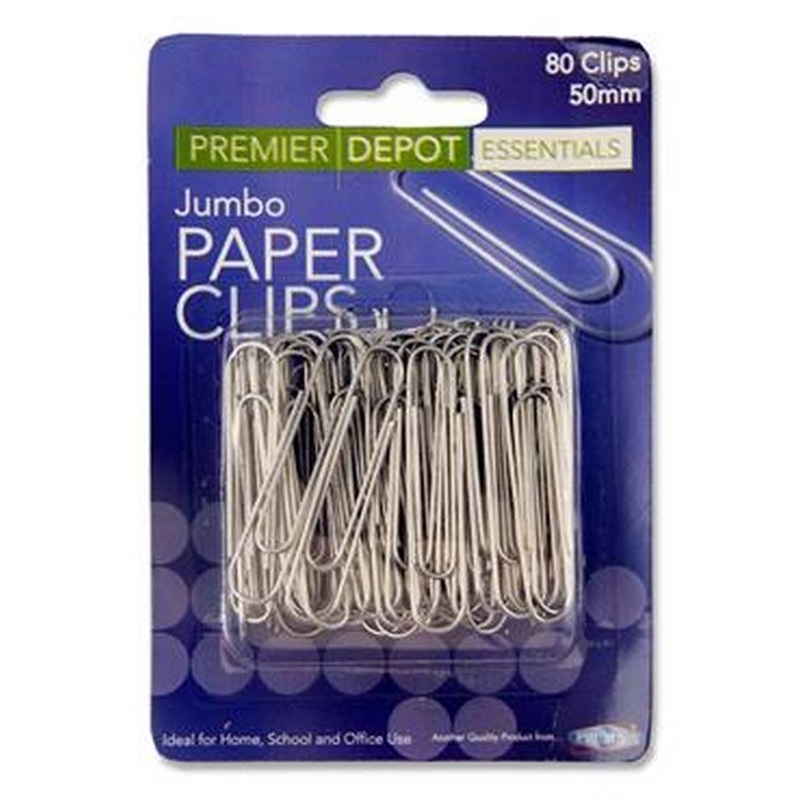 Premier Depot 80 50mm Paper Clips