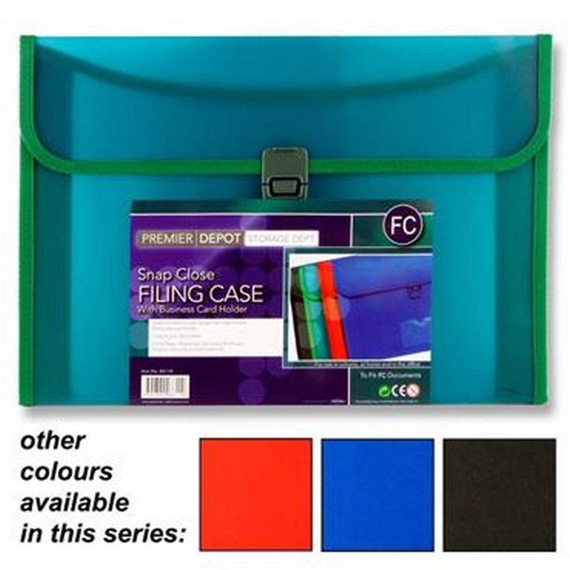 Premier Depot Foolscap Snap Close Document Wallet