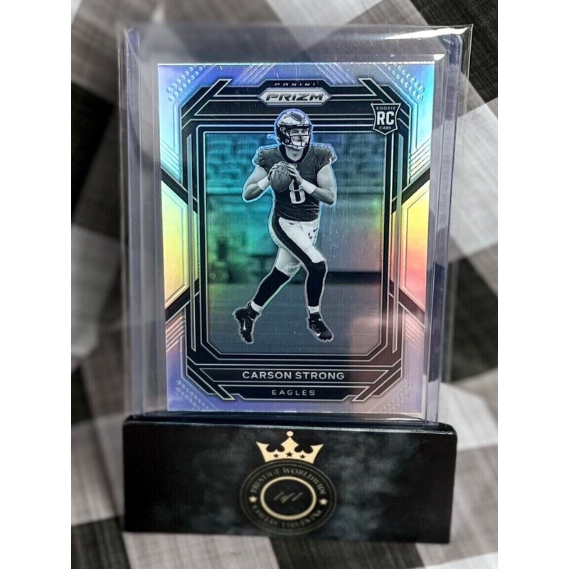 Carson Strong 2022 Panini Prizm Negative Variation Prizm #307 Eagles SP RC (ONLINE ORDER ONLY)