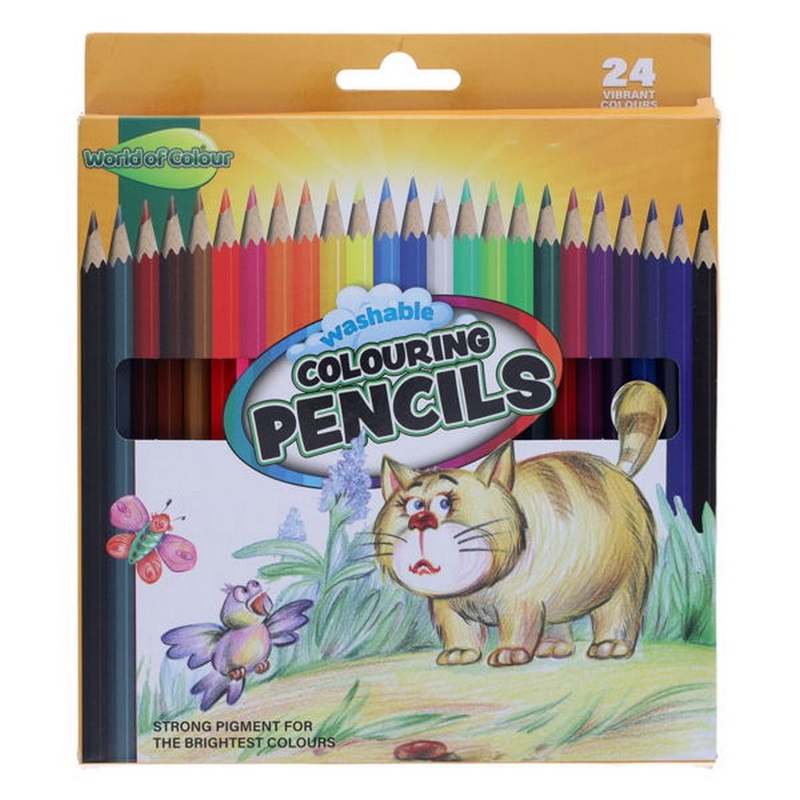 Colouring Pencils Full Size Pack of 24