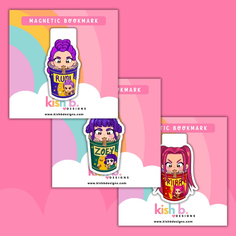 Demon Hunter’s Ramen| Magnetic Bookmark(s) (ONLINE ORDER ONLY)