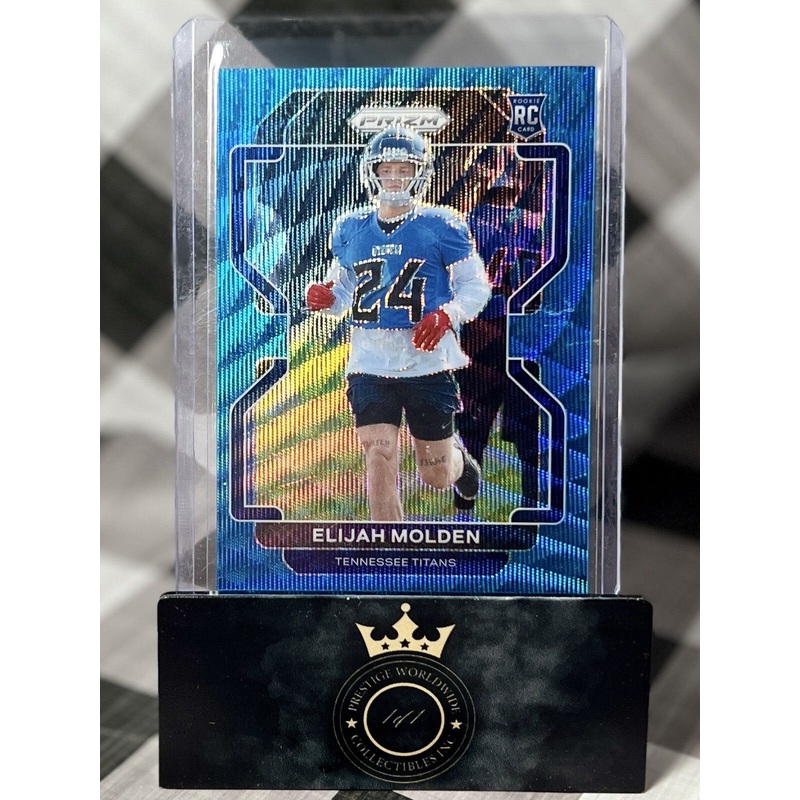 Elijah Molden 2021 Panini Prizm Blue Wave Rookie /199 #422 Tennessee Titans RC (ONLINE ORDER ONLY)