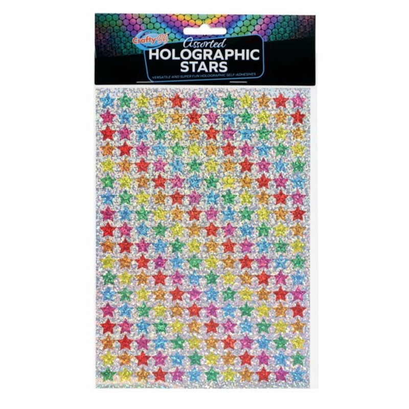 Holographic Stickers  Small Stars